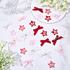 12Pcs Star Iron Snap Hair Clips OHAR-CP0001-24A-4