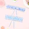 2Pcs 2 Styles Polyester Garter Leg Ring AJEW-CY0001-91-7