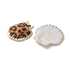 Natural Sea Shell Pendants SSHEL-B002-02G-02-2