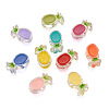 Craftdady 100Pcs 10 Colors Transparent Enamel Acrylic Beads TACR-CD0001-09-2