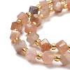 Natural Multi-Moonstone Beads Strands G-P463-06-4