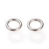 304 Stainless Steel Round Rings STAS-S066-16-6mm-2