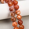 Natural Fire Crackle Agate Beads Strands G-G163-A01-04-1