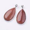 Synthetic Goldstone Big Pendants G-I184-01-1
