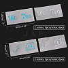CHGCRAFT 12Pcs 4 Style The Wedding Theme Adhesive Rhinestone Sticker DIY-CA0004-19-2
