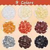 CHGCRAFT 450Pcs 9 Colors Plastic Screw Covers DIY-CA0004-12-5