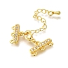 Rack Plating Brass Lobster Claw Clasps X-KK-F883-18KCG-2