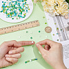 300Pcs 15 Colors 2-Hole Glass Seed Beads SEED-HY0001-35A-3