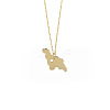 Cute Cartoon Animal 304 Stainless Steel Pendant Necklaces QV5065-7-1