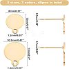 304 Stainless Steel Stud Earring Findings STAS-UN0021-21-5