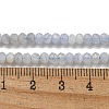 Faceted Rondelle Natural Blue Lace Agate Beads Strands G-F289-04A-2