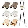 6Pcs 3 Colors Zinc Alloy Bolo Tie Slider Clasps FIND-PH0023-92B-7