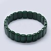 Natural Malachite Stretch Bracelets BJEW-F327-04-2