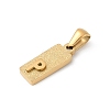304 Stainless Steel Pendants LS-STAS-Z120-03P-G-2