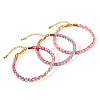 3Pcs 3 Colors 4MM Braided Nylon Cord Bracelets FIND-TA0009-40B-3