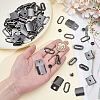 24Sets Brass Baseball Hat Cap Buckle Strap Clasp Clip Kit FIND-BC0014-12B-3