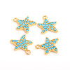 Brass Micro Pave Cubic Zirconia Pendants KK-E788-05B-2