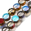 Electroplated Transparent Glass Beads Strands GL-CBA98F0-06A-01-1
