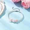 3Pcs Handmade Glass Seed Beaded & Natural Mixed Gemstone Chips Beaded Bracelets for Women BJEW-MZ00225-5