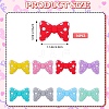 16Pcs 8 Colors Bowknot Silicone Focal Beads SIL-SZ0001-37-3