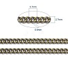 Brass Twisted Chains X-CHC-S096-AB-NF-3