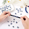 52Pcs 2 Colors Alloy Rhinestone Slide Charms ALRI-TA0001-14-5