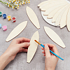 WADORN 20Pcs Unfinished Wooden Cutouts DIY-WR0003-66-4