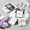 12Pcs 2 Colors Cardboard Paper Jewelry Set Boxes CBOX-FS0001-03-9
