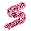 Anti-Tarnish Electroplate Glass Beads Strands EGLA-ZX010-8mm-03-3