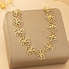 Alloy Hollow Flower Link Chain Belts for Women WG57BD8-01-2