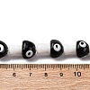 Handmade Evil Eye Lampwork Beads Strands LAMP-S069-01B-4