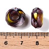 Two Tone Glass European Beads GDA009-4-3