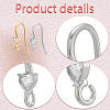 20Pcs 2 Styles 304 Stainless Steel Rhinestone Earring Hooks STAS-BBC0007-16B-6