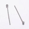 Tarnish Resistant 304 Stainless Steel Ball Head Pins STAS-K146-045-21x0.7mm-1
