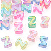20Pcs UV Plating Transparent Acrylic European Beads OACR-TADJ0001-19Z-2