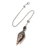 Resin Cone Pointed Dowsing Pendulums GG-CBA040B-03P-02-1