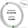 Textured Round Brass Wire CWIR-WH0009-05S-2