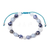 Gemstone Braided Bead Bracelets for Women Girl BJEW-JB11141-02-1