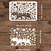 Plastic Drawing Painting Stencils Templates DIY-WH0396-364-2