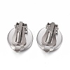 304 Stainless Steel Clip-on Earring Setting STAS-P249-23B-P-2