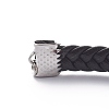 Braided Waxed Polyester Cord Bracelet Making MAK-Z001-01-2