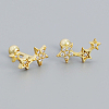 S925 Sterling Silver Star Stud Earrings LM4337-1-2