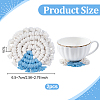 2Pcs Bohemian Macrame Cotton Car Cup Holder Coasters AJEW-OC0014-44A-2
