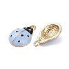 Alloy Enamel Pendants ENAM-R149-14C-G-2