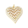 Valentine's Day Brass Micro Pave Clear Cubic Zirconia Pendants KK-E799-01E-G-1