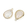 Natural Quartz Crystal Faceted Pendants G-I382-05G-10-2