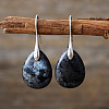 Teardrop Brass Dangle Earrings FS-WGF2982-11-1