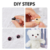 1 Bag Plastic Safety Craft Eye Sets DIY-FH0010-70B-5