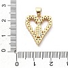 Rack Plating Brass with Cubic Zirconia Pendants KK-Q017-06B-G-3