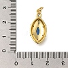 Rack Plating Brass Cubic Zirconia Pendants KK-M079-24G-3